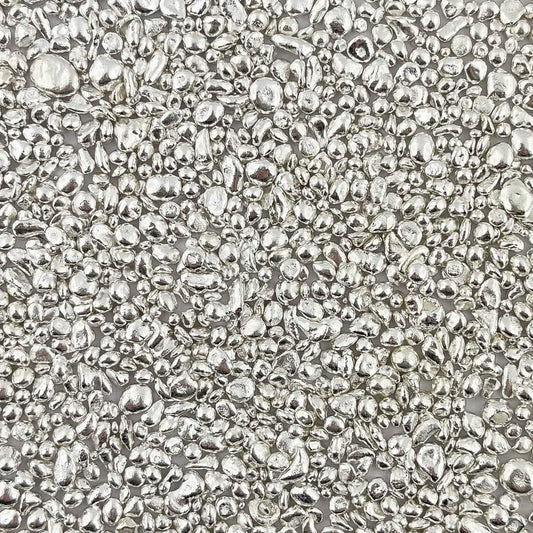 1 oz Troy Ounces Silver Poured Shot .999+ Fine Silver