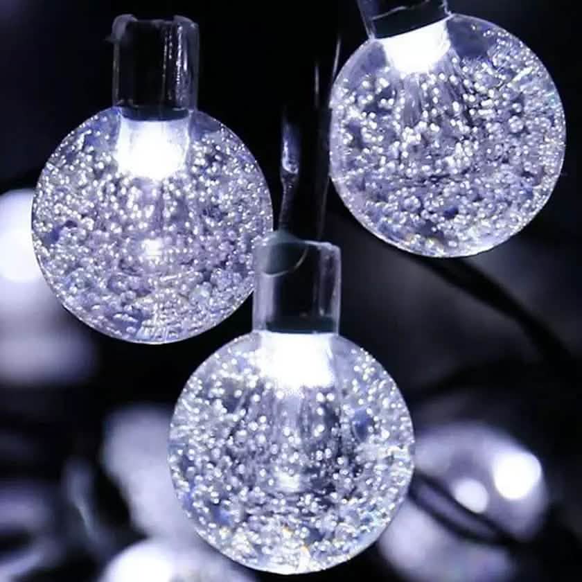 30 LED Solar String Ball Lights Outdoor Waterproof Garden Decor