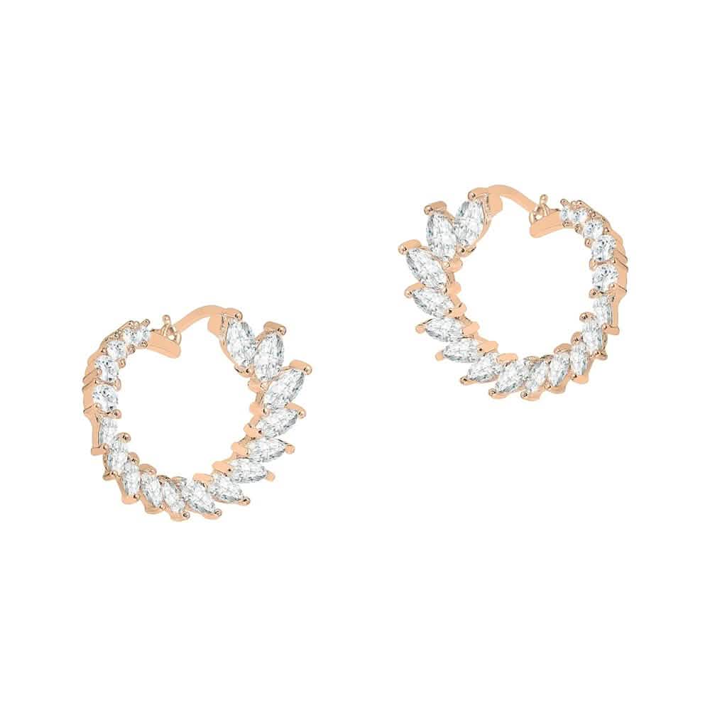 Crescent Moon Earrings Made With Crystals