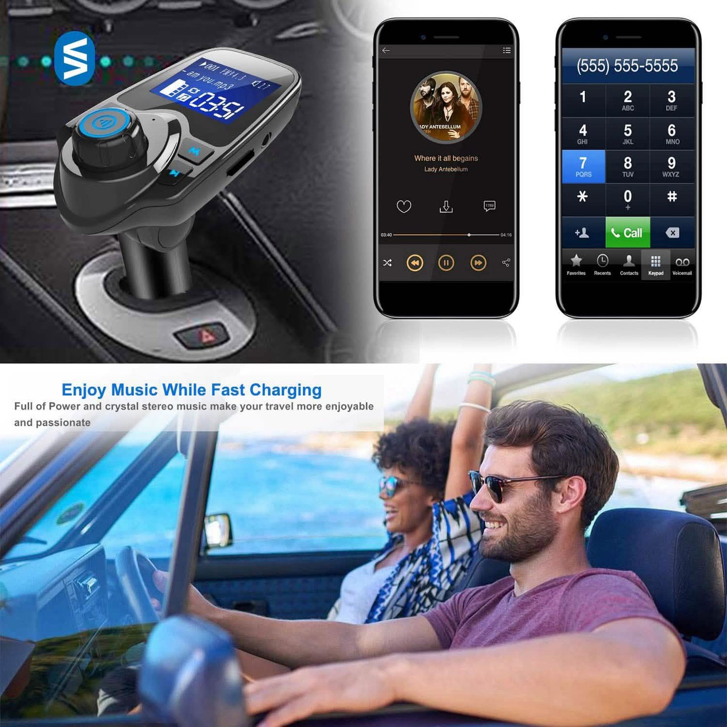 iMounTek Car Wireless FM Transmitter