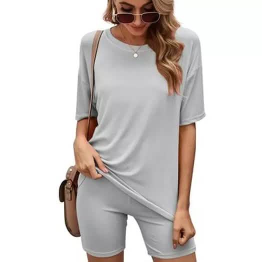 Matching Biker Short and T-Shirt Set