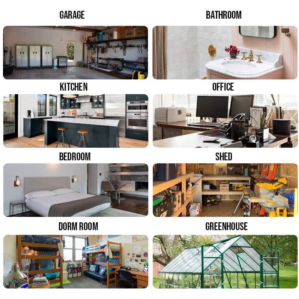 Portable Plug In Electric Heat Adjustable Thermostat