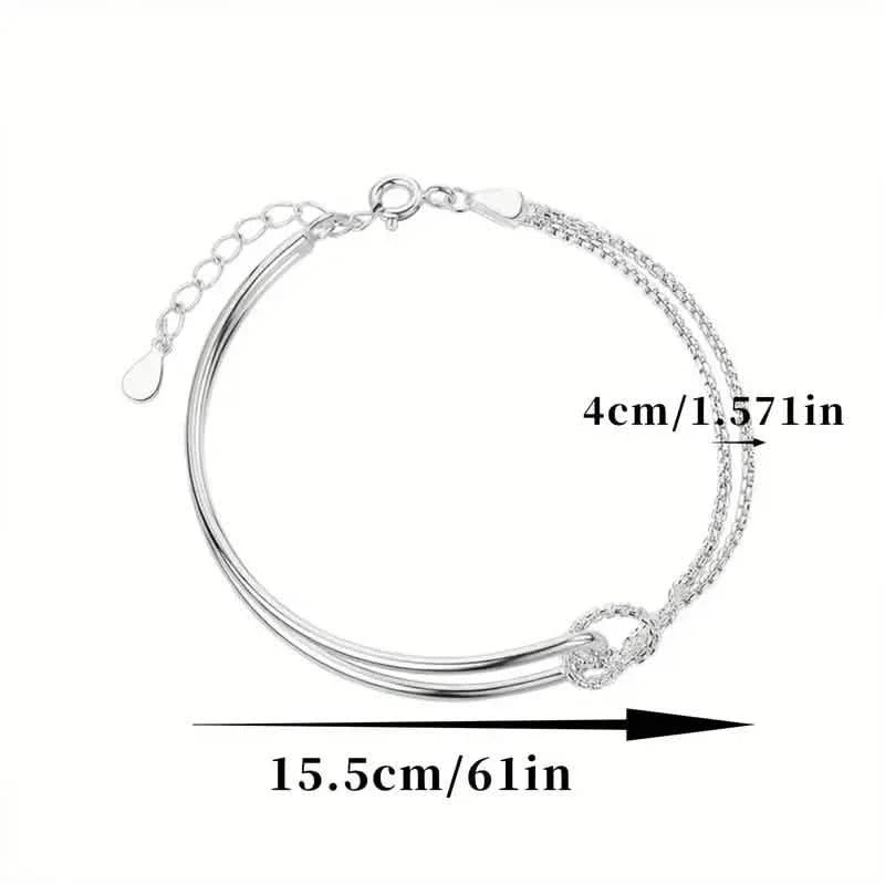 S925 Hypoallergenic Minimalist Geometric Collage Bracelet