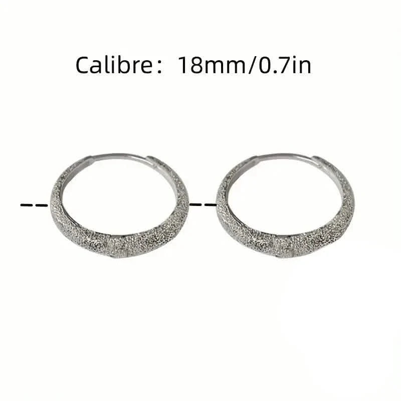 S925 Sterling Silver Sparkling Starry River Hoop Earrings