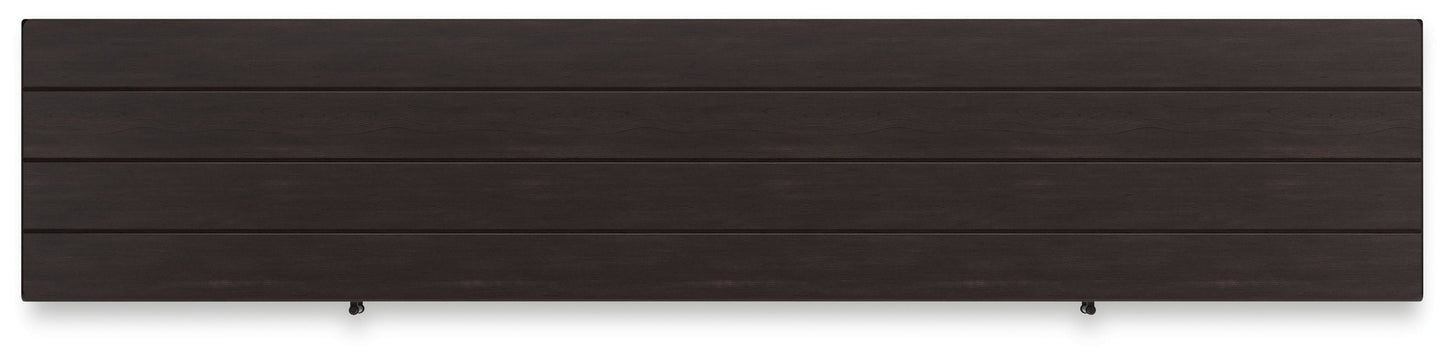 Darborn - 88" TV Stand With Electric Infrared Fireplace Insert - Gray / Brown