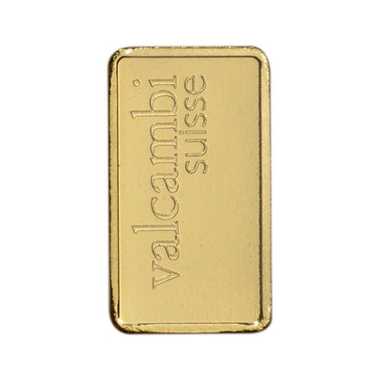 1 Gram Gold Bar - Valcambi Suisse - 999.9 Fine in Sealed Assay