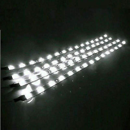 10-Piece: 12" 15SMD Waterproof 12V Flexible LED Strip Light For Car
