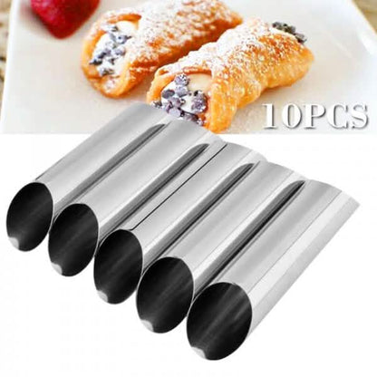 10-Piece: Non-Stick Buttercream Corner Danish Pastry Molds