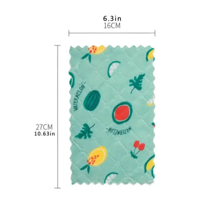 10-Pieces: Reusable Dish Cellulose Sponge Cloths