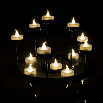 100-Pieces: White LED Candle Tea Light