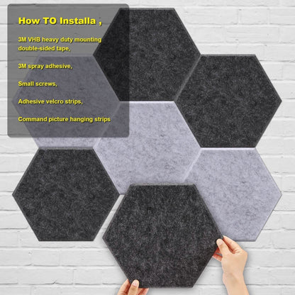 12-Pack: AGPTEK Acoustic Absorption Panels