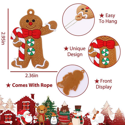12-Piece: Gingerbread Man Ornaments
