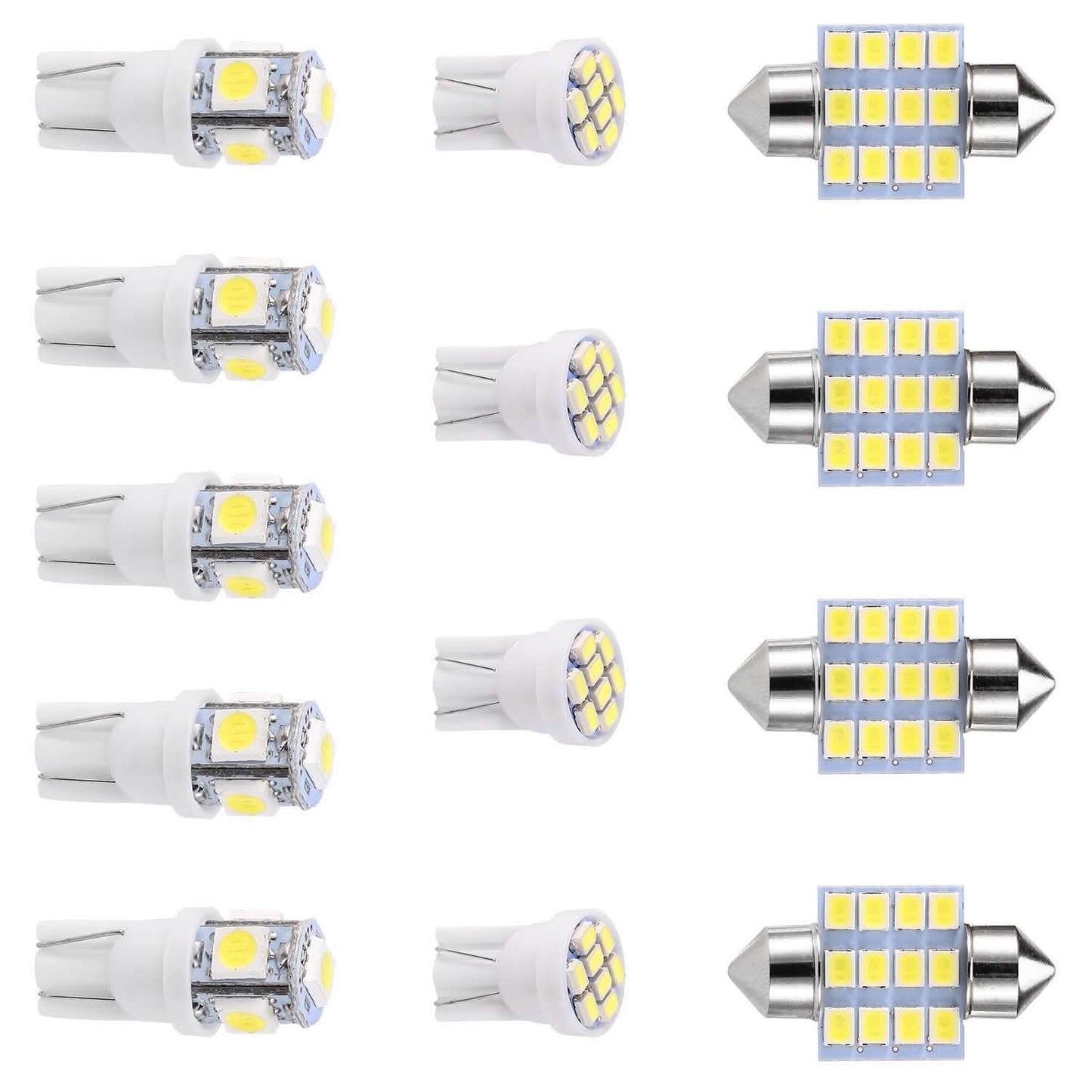 13-Pieces: T10 31mm Festoon LED Light