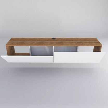 Poling 63" Wide Floating TV Stand and Media Console for TVs up to 70"