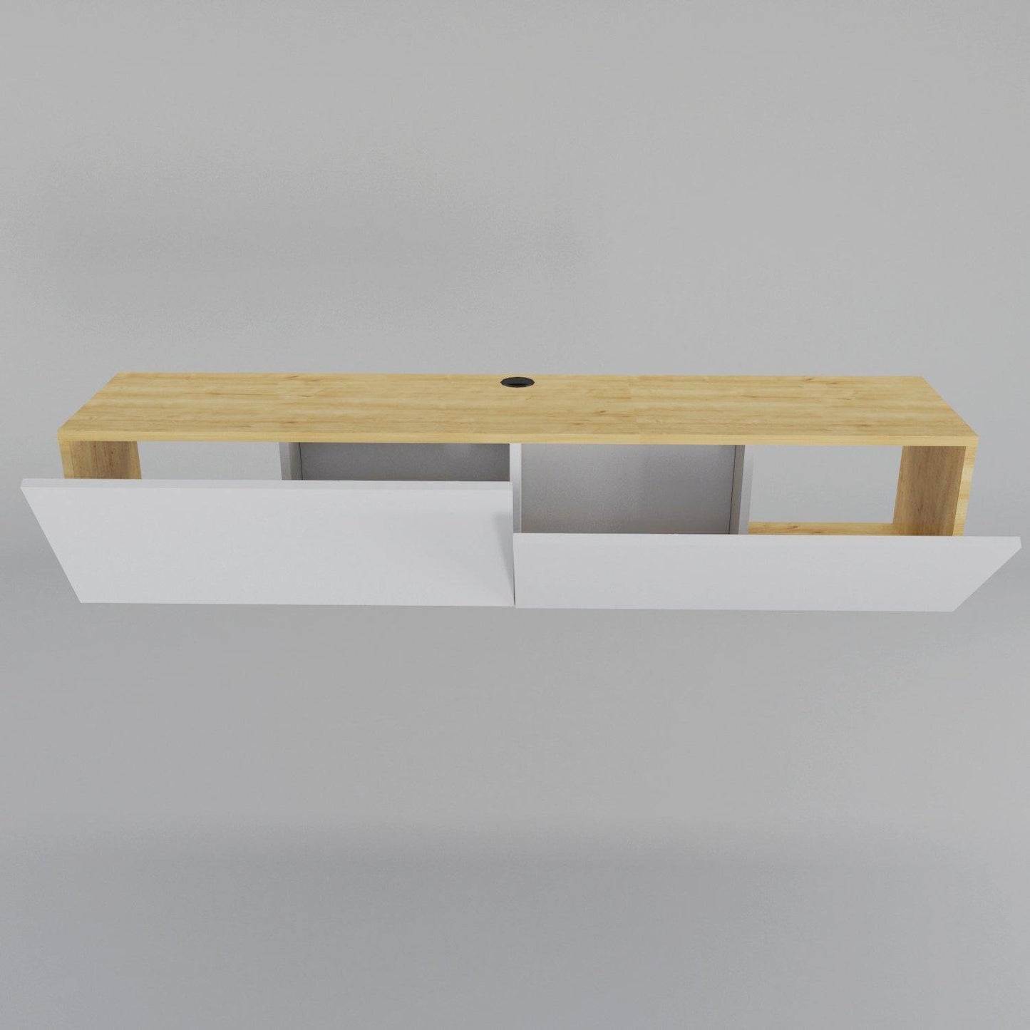 Poling 63" Wide Floating TV Stand and Media Console for TVs up to 70"