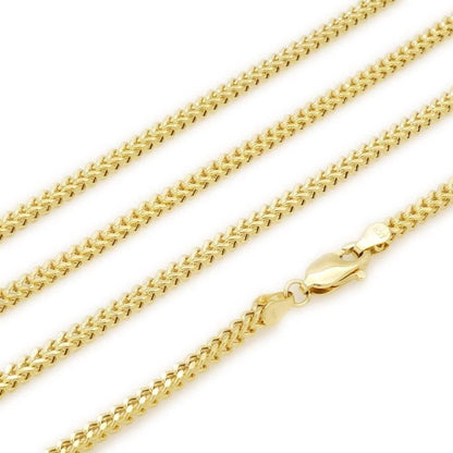14K Yellow Gold 2mm Franco Chain Necklace