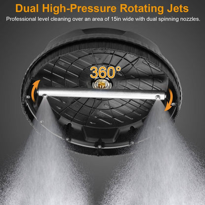 15" High Pressure Flat Surface Cleaner