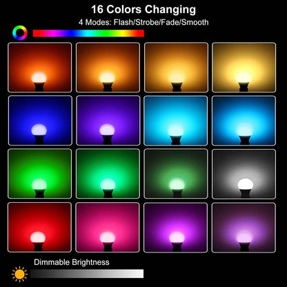 16 Colors Change LED Bulbs E27 3W RGD Dimmable Mood Lighting Lamp