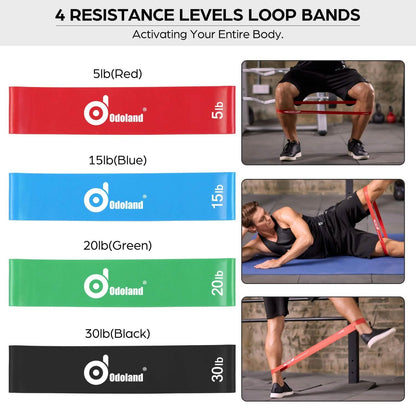 16-Pieces: Resistance Bands Set for Burning Fat & Muscle Strength