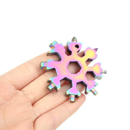 18-in-1 Multi-Tool Stainless Steel Snowflake-Shaped Tool