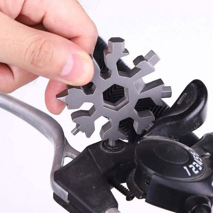 18-in-1 Multi-Tool Stainless Steel Snowflake-Shaped Tool