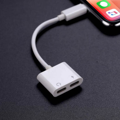 2-in-1 for Lightning Adapter For iPhone 7 8 Plus 10 X