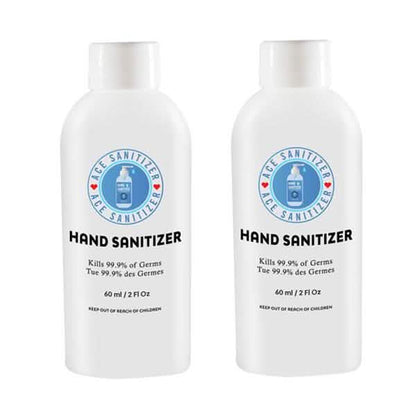 2-Pack: 2oz Bottle 70% Alcohol Hand Sanitizer