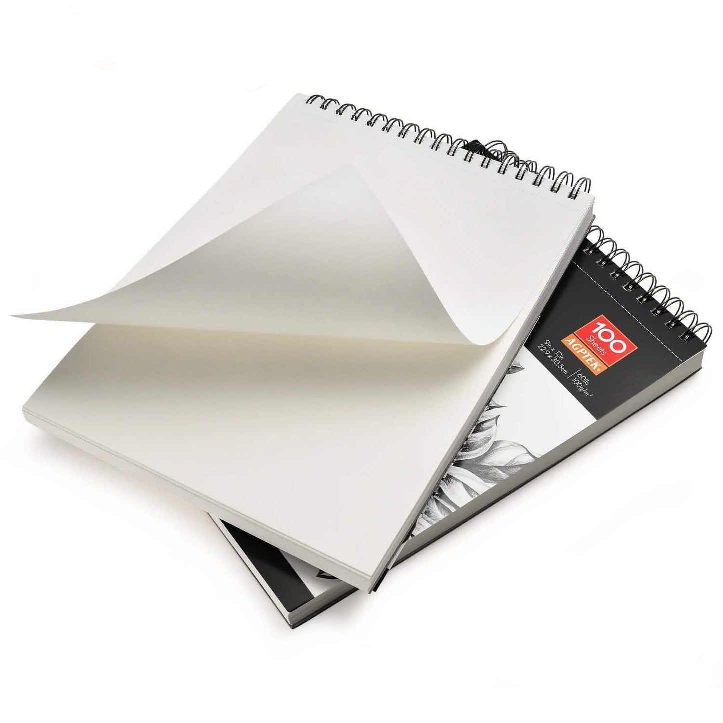 2-Pack: 9X12" 100 Sheets Spiral Sketch Pad