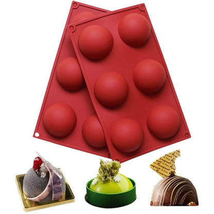 2-Pack: Baker Depot 6-Hole Silicone Mold