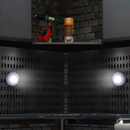 2-Pack: Bright Basics Ultra Thin Wireless LED Puck Lights