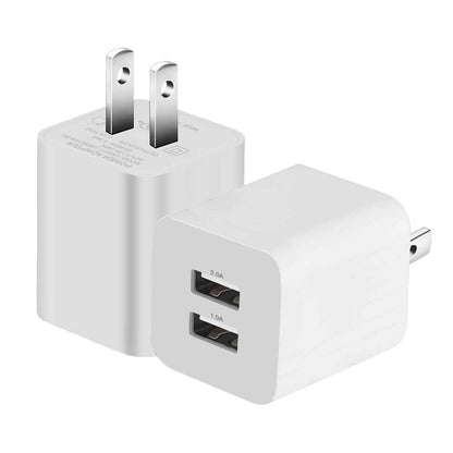 2-Pack: Dual Port USB Wall Charger