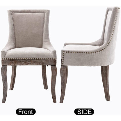 2-Pack: Fabric Upholstered Side Chairs Set