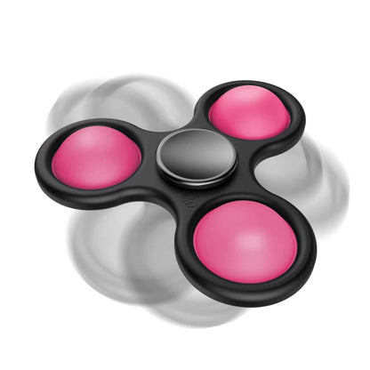 2-Pack: Fidget Spinner Pop It Toy