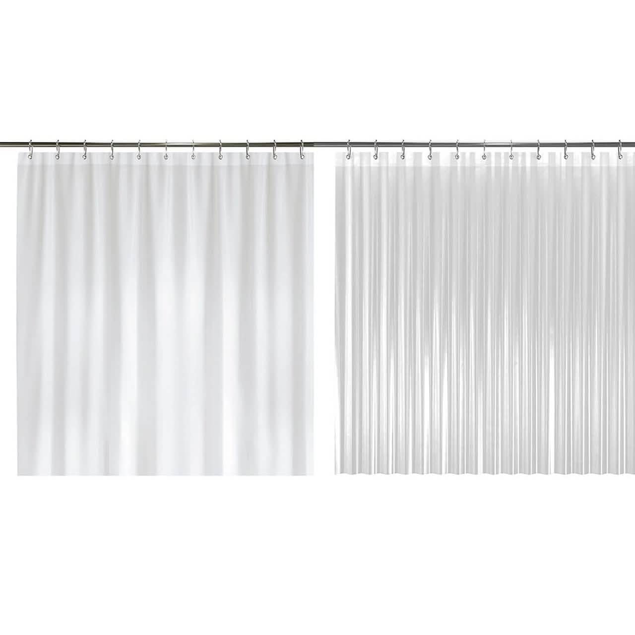 2-Pack: Hotel-Quality Heavy Shower Curtain Liner with Metal Grommets + Magnets