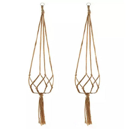 2-Pack: Indoor Outdoor Hanging Pot Rope Net Macrame Plant Hanger