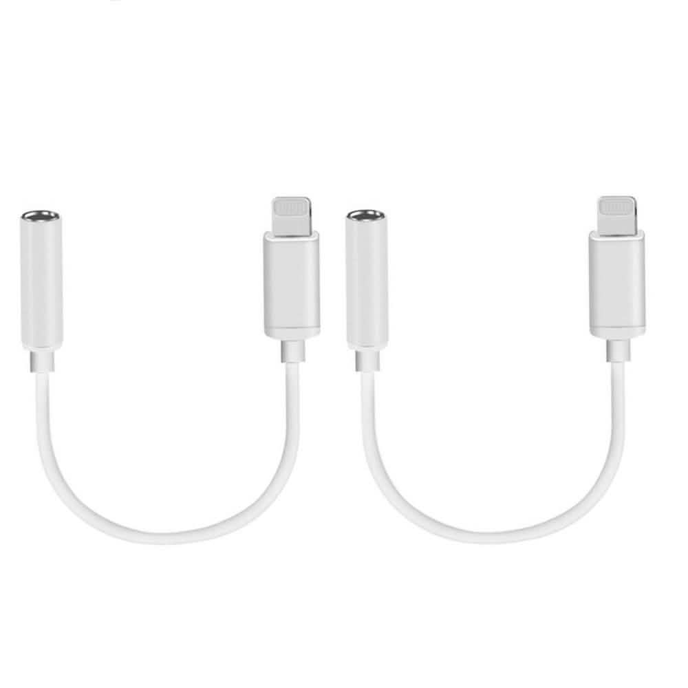 2-Pack: Lightning to Headphone Jack Adapter