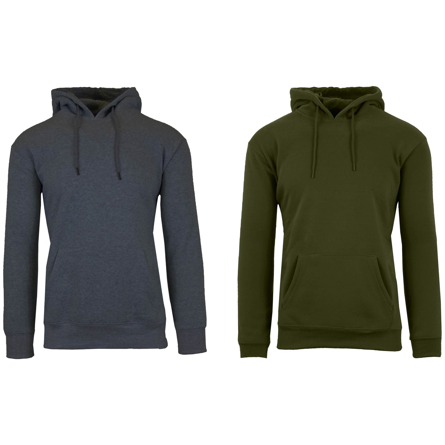 2-Pack: Men’s and Women’s Fleece Pullover Hoodie