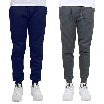 2-Pack: Men's Slim-Fit Fleece Jogger Sweatpants