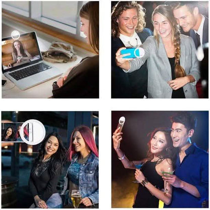 2-Pack: Mobile Ring Light Portable Selfie LED Light Ring Camera Flash