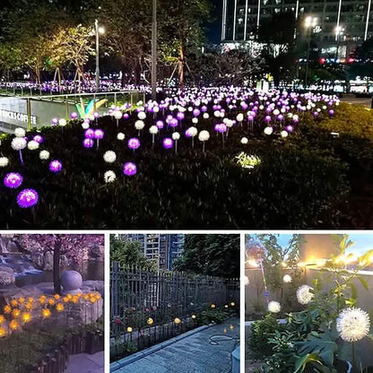2-Pack: Outdoor Solar Dandelion Lawn Lights