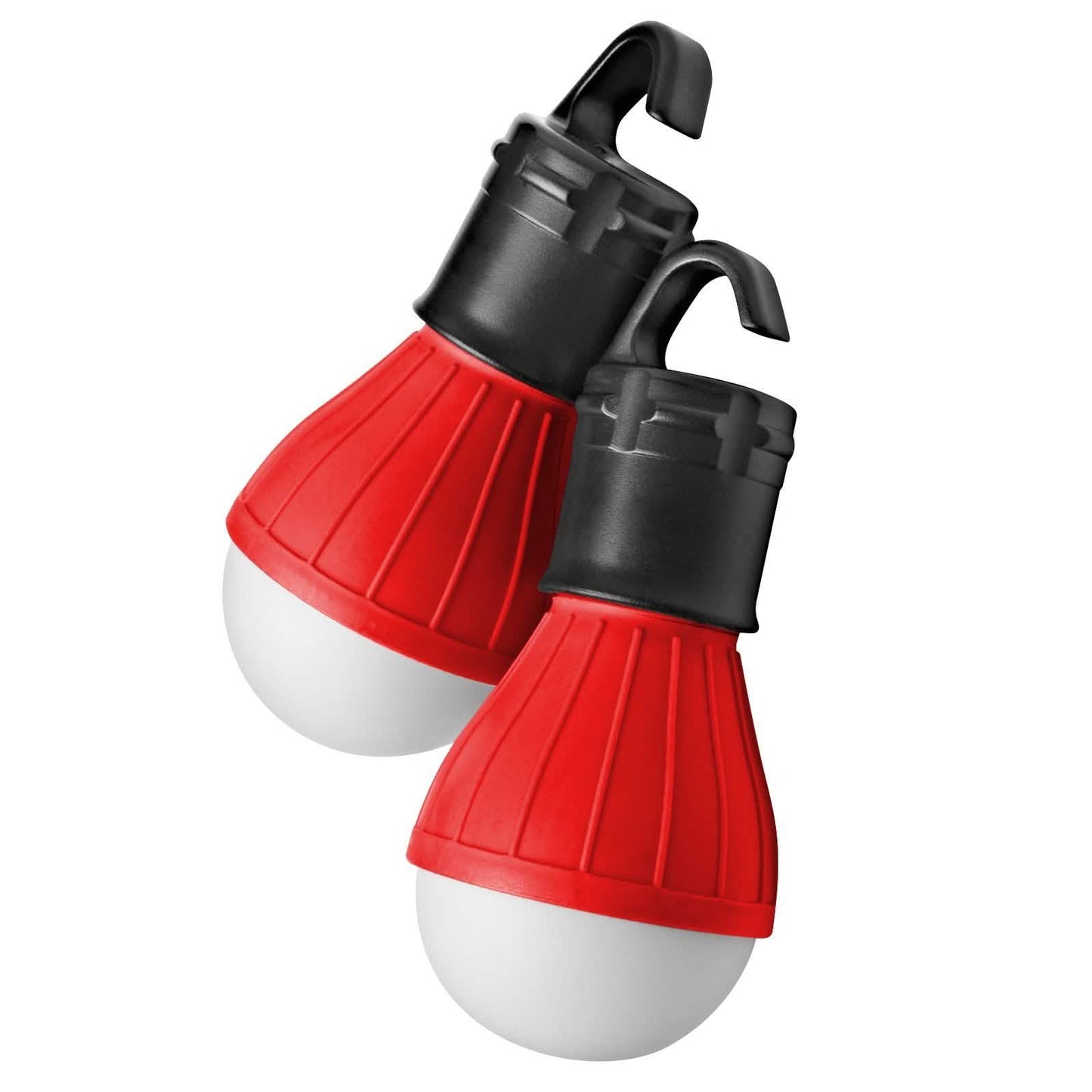 2-Pack: Portable Emergency Light Bulb with Hook