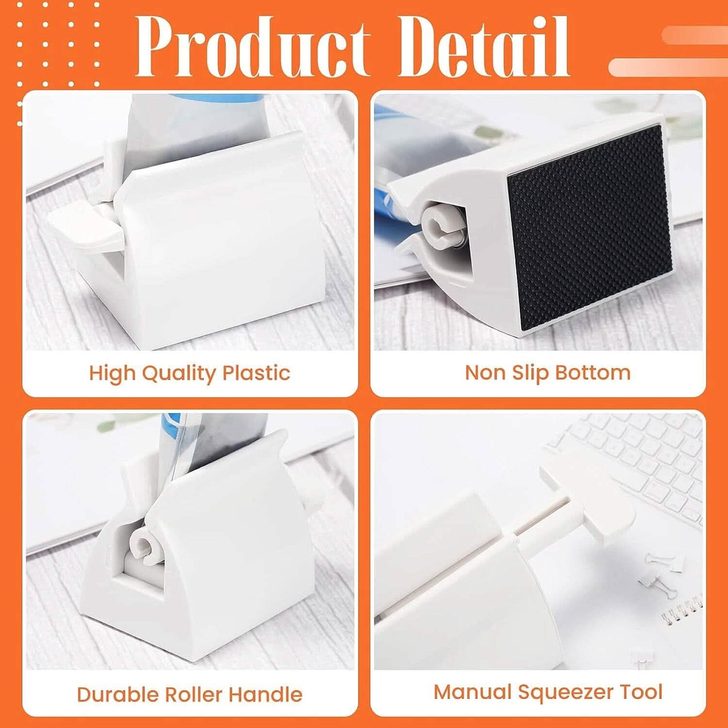 2-Pack: Rolling Tube Toothpaste Squeezer Dispenser