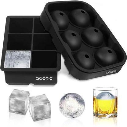 2-Pack Set: Adoric Life Silicone Ice Cube Molds