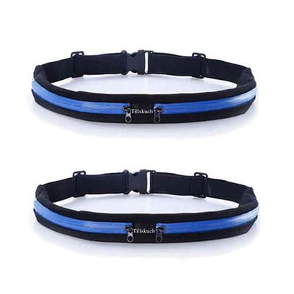 2-Pack: Slim Waist Pocket Running Belt