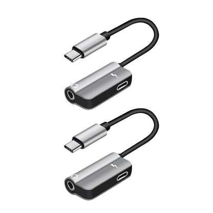 2-Pack: USB-C to 3.5mm Audio Plug Adapter