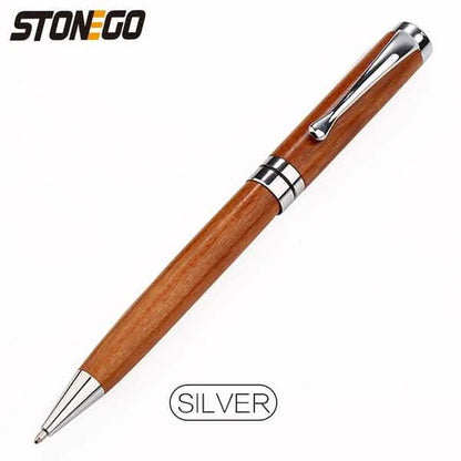 2-Pack: Wooden Twist Ballpoint Pen