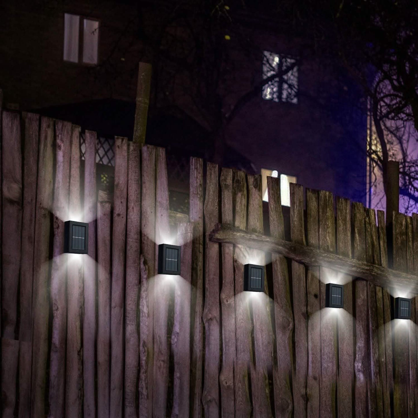 2-Piece: Solar Deck Outdoor Lights