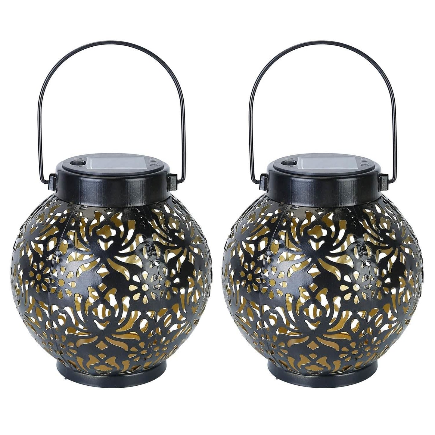 2-Piece: Solar Powered Hanging Lights