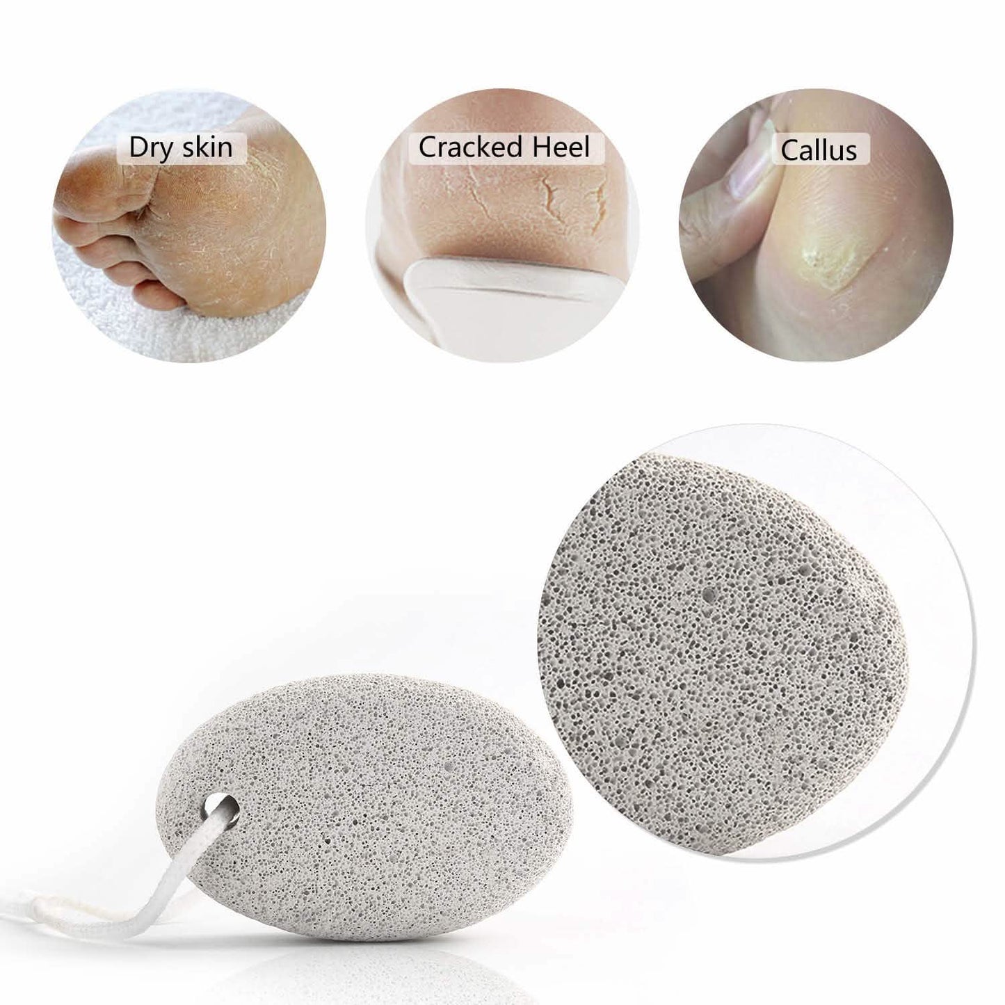 2-Pieces: Natural Pumice Stone