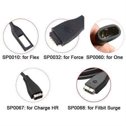 2-Pieces: USB Replacement Charging Cord Cable for Fitbit Charge HR Wristband Wireless Activity Tracker